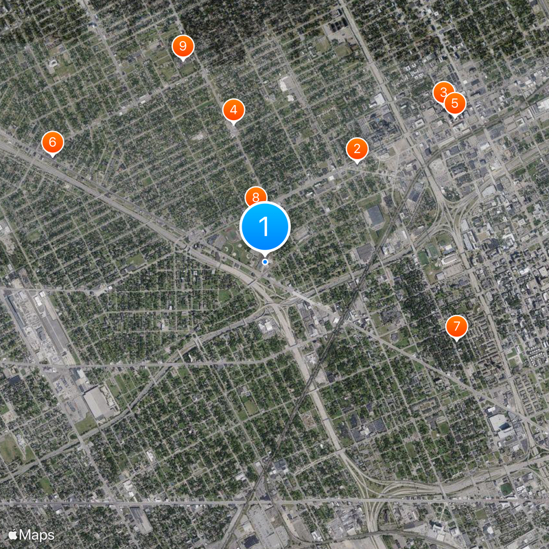 Detroit Olympia Map