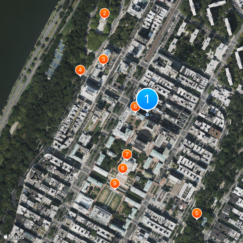 Columbia Business School Map