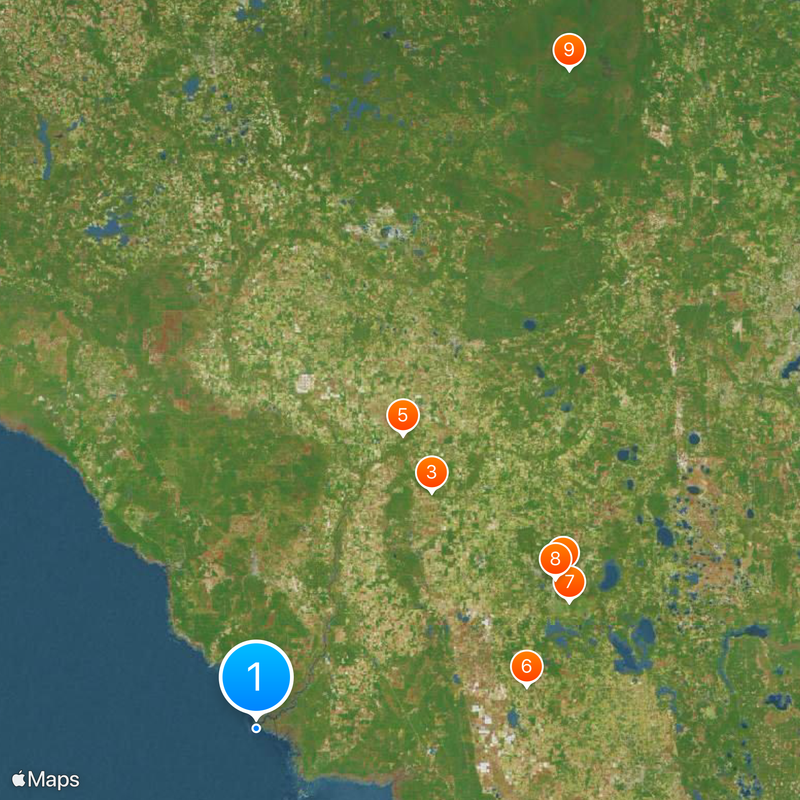 Suwannee River Map