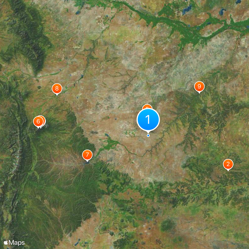 Contea di Las Animas Mappa