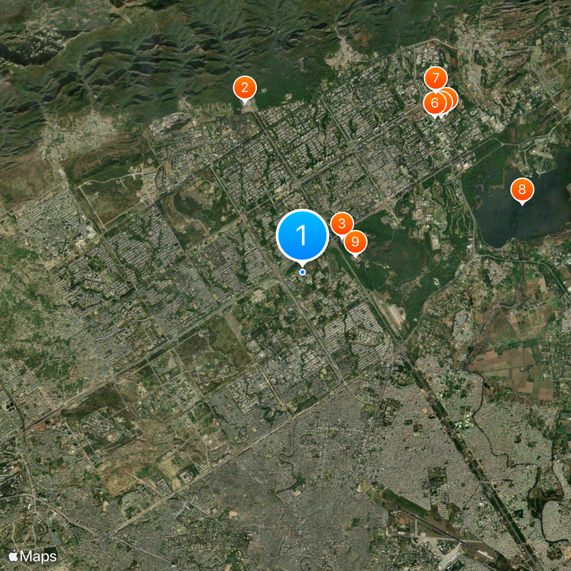 Allama Iqbal Open University Map