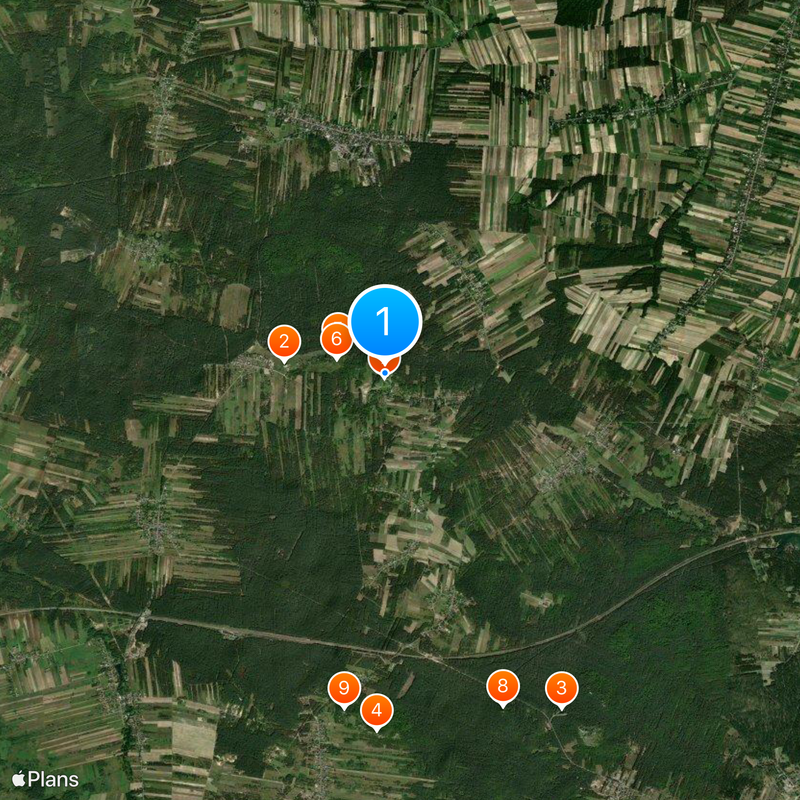 Bobolice Castle Kaart