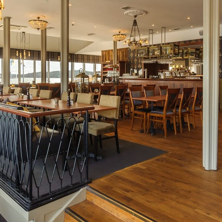The veranda at Waxholms Hotel