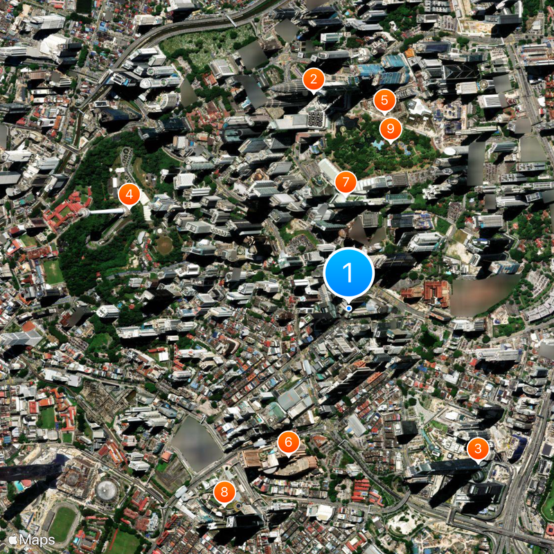 Pavilion Kuala Lumpur Mapa