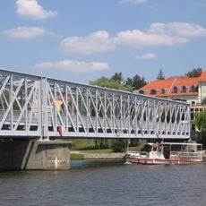 Iron bridge in Týn nad Vltavou