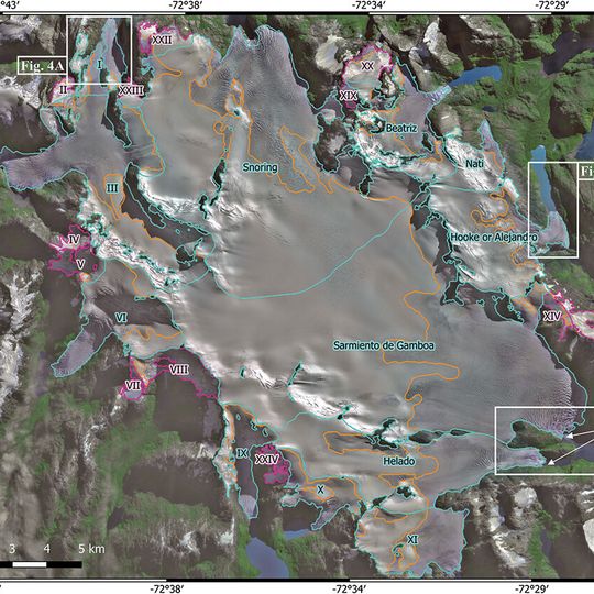 Campo de hielo Isla Santa Inés