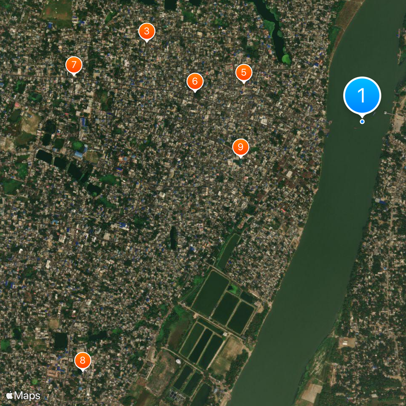 Hooghly River Map