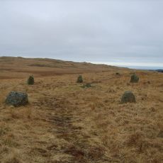 Cairnfield including a prehistoric enclosure, 5 stone circles, 10 funerary cairns, 6 stone banks, 2 stone walls, a lynchet and a