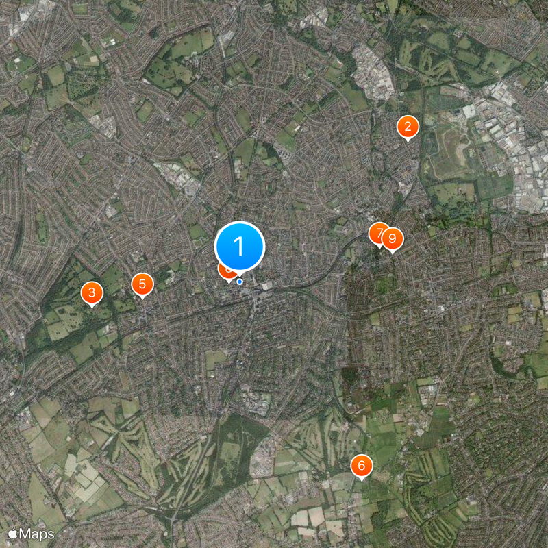 Borough londonien de Sutton Carte