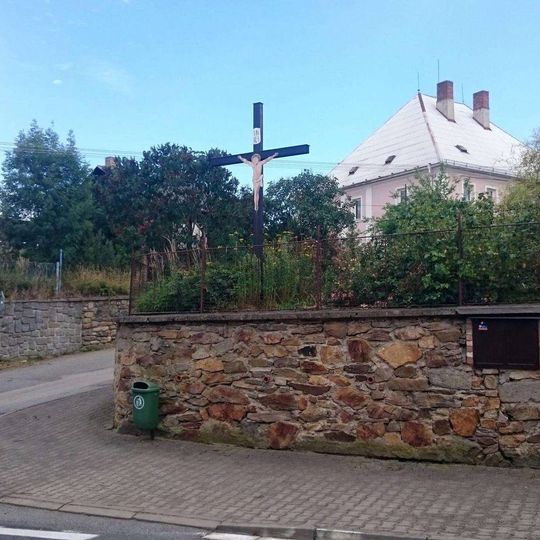 Kříž v Mladé Vožici u Poplužní ulice