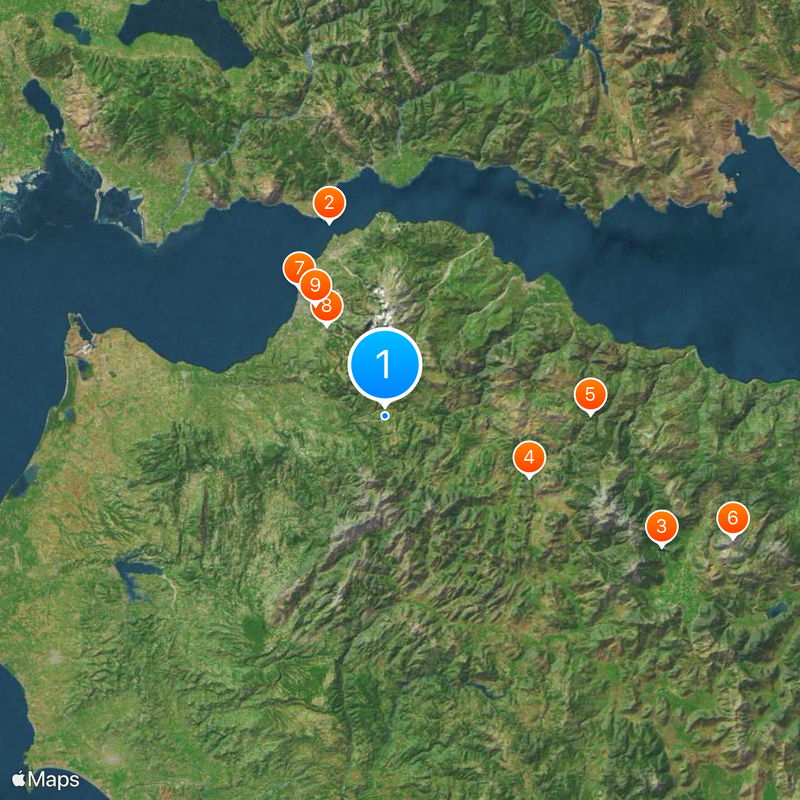 Unidad periférica de Acaya Mapa