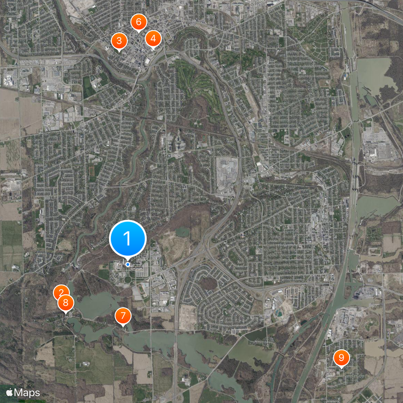 Brock University Map