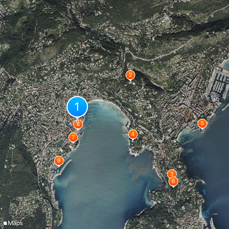 Villefranche-sur-Mer Mapa