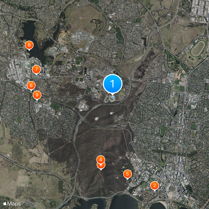 Canberra Stadium Map