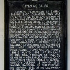 Town of Baler historical marker