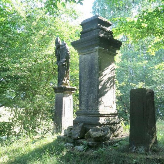 Sousoší sv. Václava, Floriána a  Jana Nepomuckého v Mezné