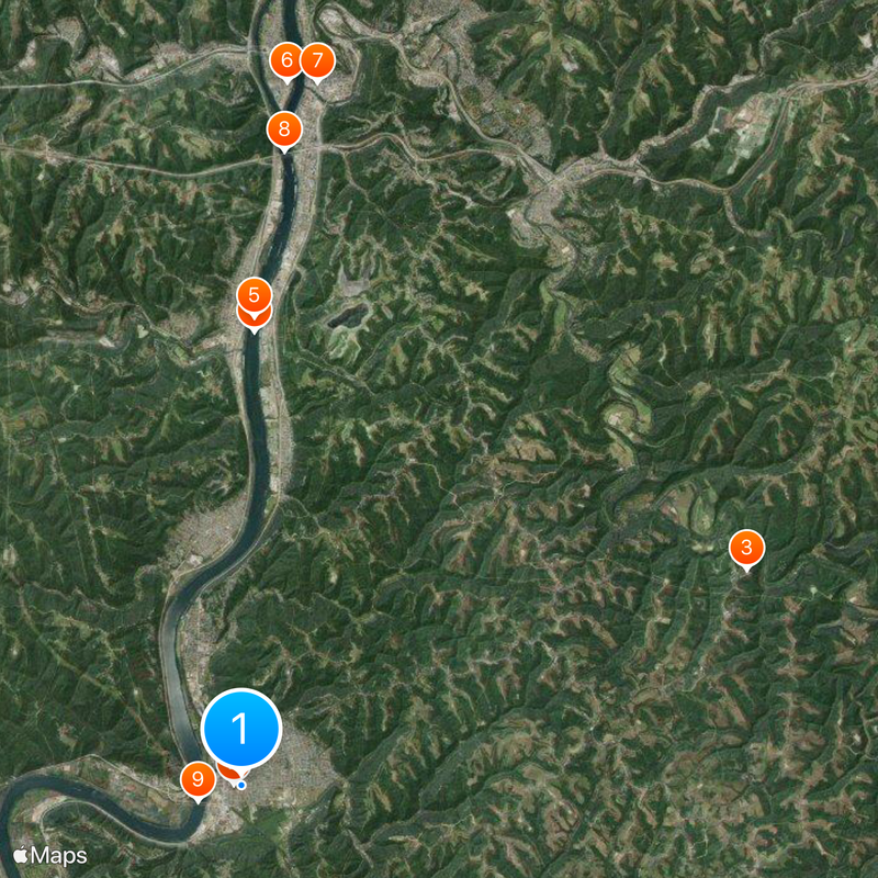 West Virginia Penitentiary Map