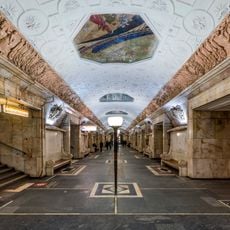 Platform hall of metro Novokuznetskaya line 2