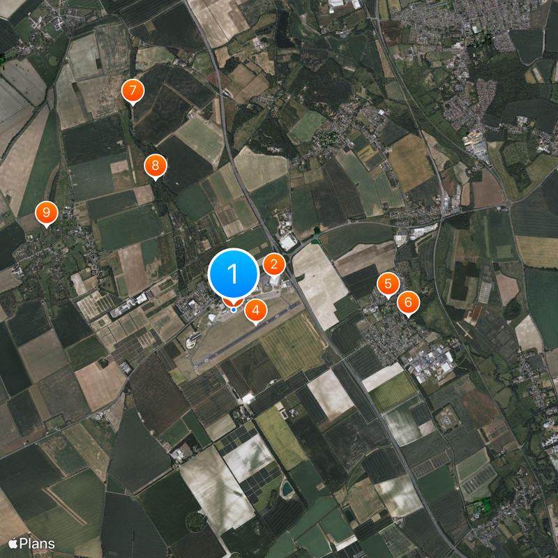 Imperial War Museum Duxford Mapa