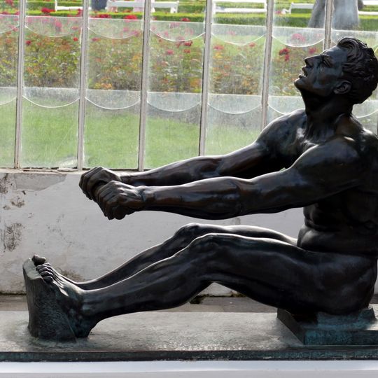 Socha veslaře z Hitlerovy sbírky na Hluboké