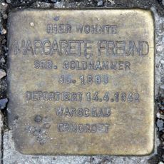 Stolperstein dedicated to Cäcilie Margarete Freund