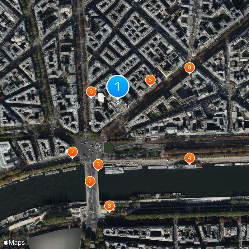 Théâtre des Champs-Élysées Map