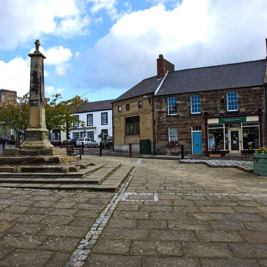 Market Cross In Front Of Blue Bell Hotel