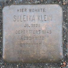 Stolperstein dedicated to Suleika Klein