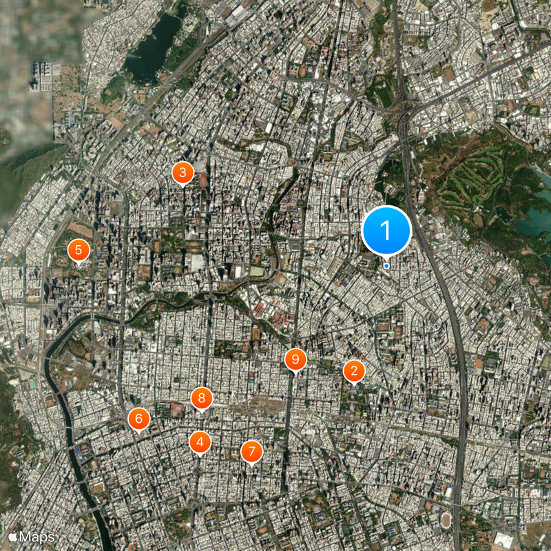 Distretto di Sanmin Mappa