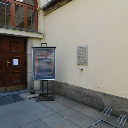 Pamětní deska obětem II. světové války v Klementinu v Praze