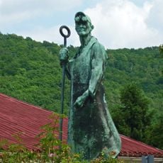 Skulptur eines Stahlarbeiters Wilhelm-Müller-Straße 14 (vor)