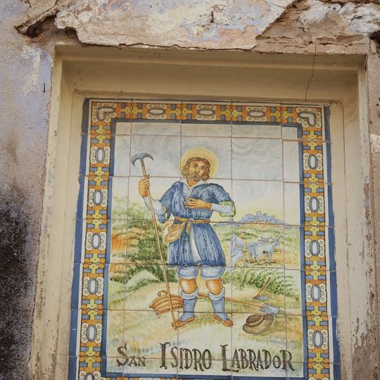 Ceramic panel of Saint Isidore the Labourer