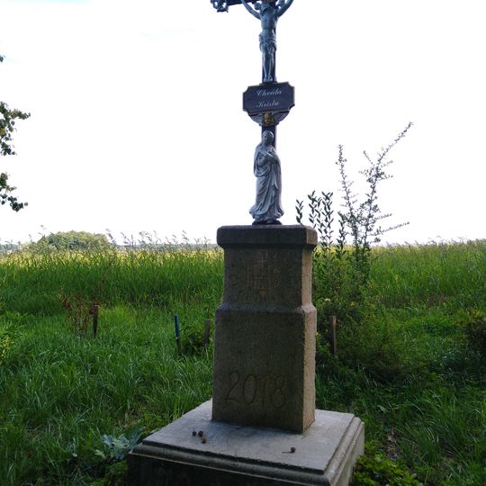 Kříž u železniční trati západně od Boršova nad Vltavou