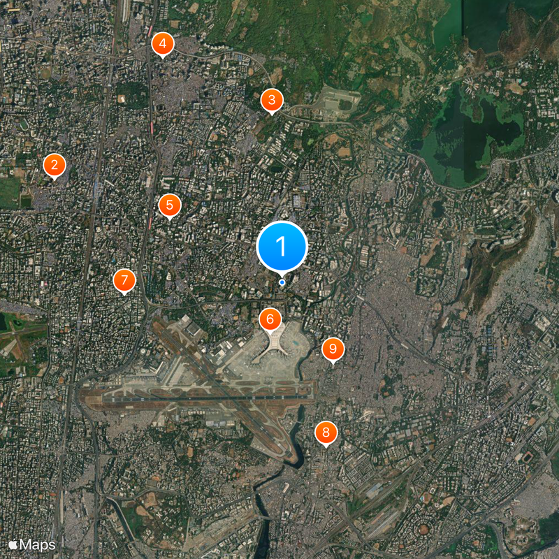 Lalit Mumbai Map