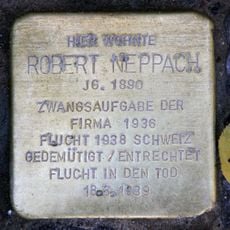 Stolperstein dedicated to Robert Neppach