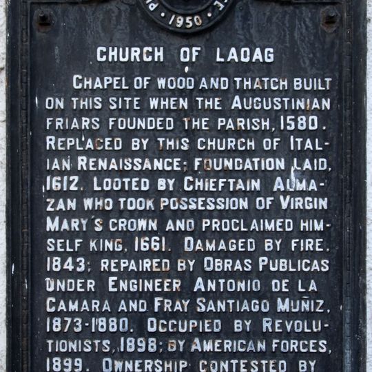 Church of Laoag historical marker