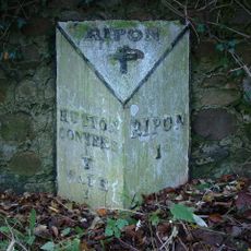 Milestone, A61 jct with Hutton Lane