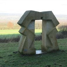 Socha Brána naděje na Křížové cestě 21. století u Žireče