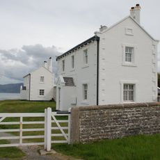 Enclosure walls at former pilots' cottages for Trwyn Du, or Black Point, Lighthouse
