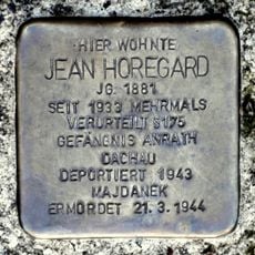 Stolperstein dedicated to Jean Horegard