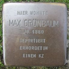 Stolperstein dedicated to Max Grünbaum