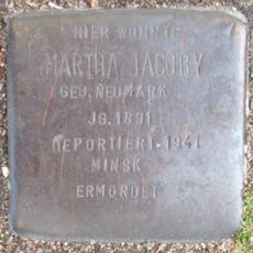 Stolperstein en memoria de Martha Jacoby