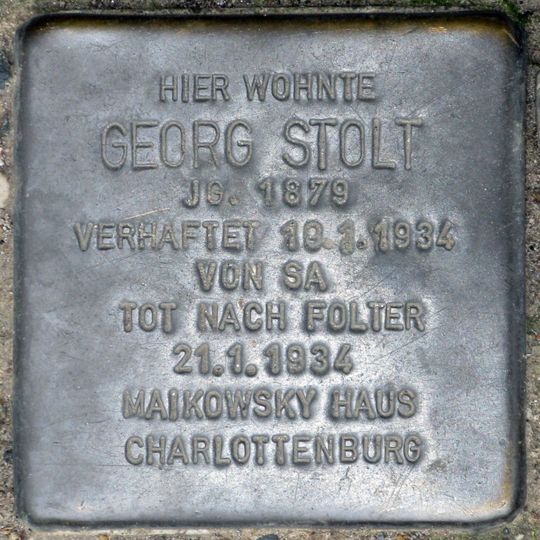 Stolperstein für Georg Stolt