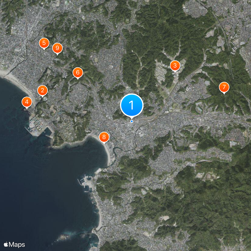 Zushi Station Map
