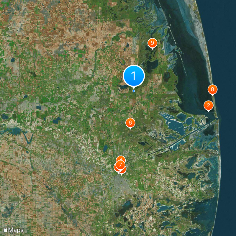 Cameron County Karte