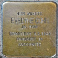 Stolperstein en memoria de Evelyne Cohn
