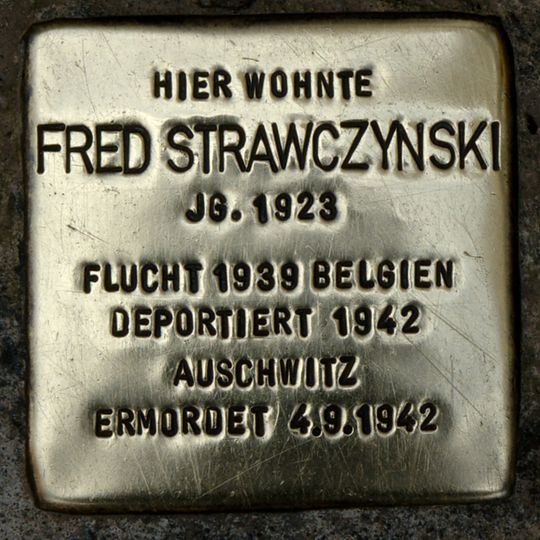 Stolperstein voor Fred Strawczynski