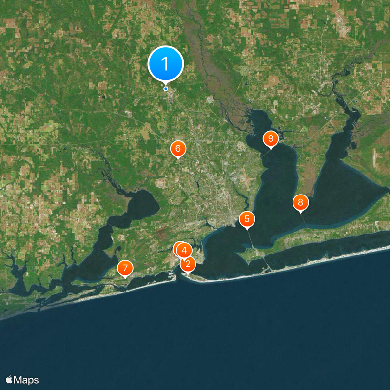 Condado de Escambia Mapa