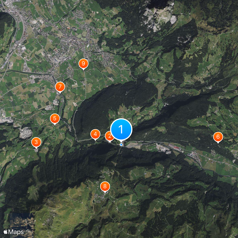 Funicular Schwyz–Stoos Mapa