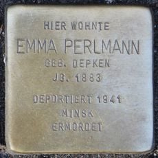 Stolperstein en memoria de Emma Perlmann